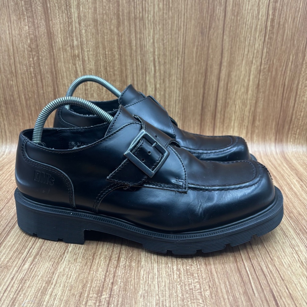 Dr. Martens 9387 Vintage Monk Strap‎ Black Leather Mens UK 9 Made in England